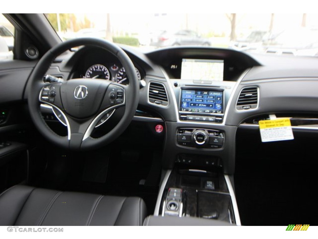 2020 Acura RLX Sport Hybrid SH-AWD Ebony Dashboard Photo #136284662