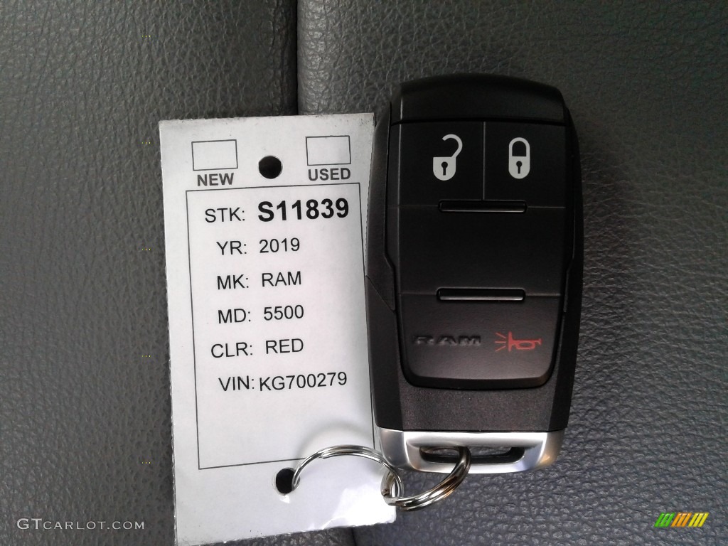 2019 Ram 5500 Tradesman Regular Cab 4x4 Chassis Keys Photo #136285121