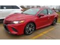 Supersonic Red 2020 Toyota Camry Hybrid SE