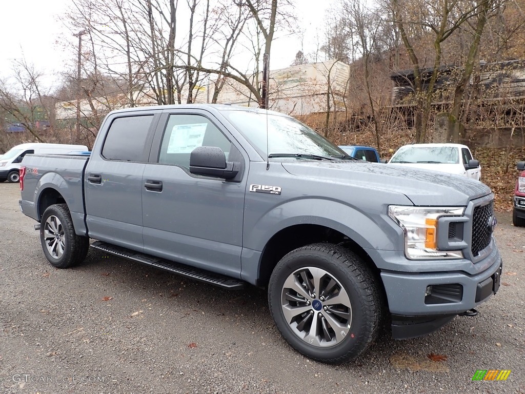 Abyss Gray 2019 Ford F150 STX SuperCrew 4x4 Exterior Photo #136290035