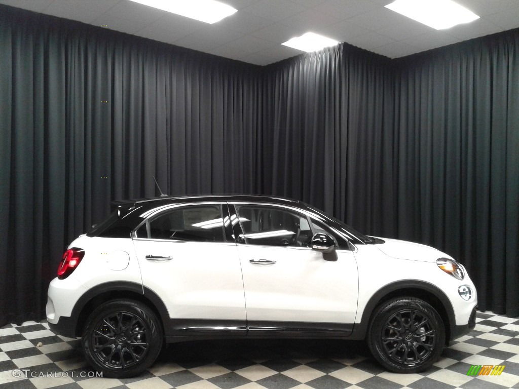 2019 500X Pop AWD - Bianco Gelato (White) / Black/Dark Saddle photo #5