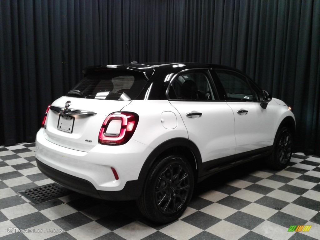 2019 500X Pop AWD - Bianco Gelato (White) / Black/Dark Saddle photo #6