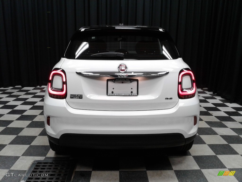 2019 500X Pop AWD - Bianco Gelato (White) / Black/Dark Saddle photo #7