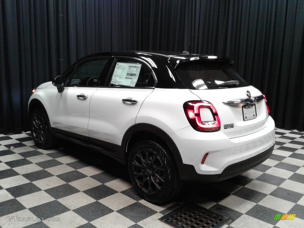 2019 500X Pop AWD - Bianco Gelato (White) / Black/Dark Saddle photo #8