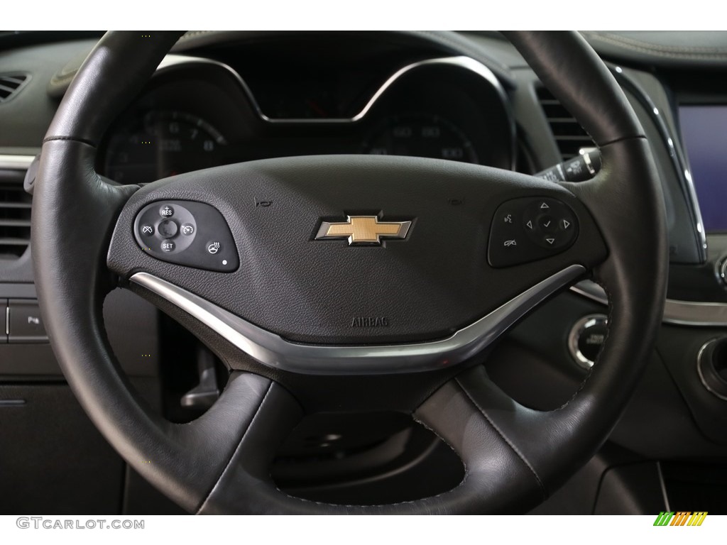 2019 Chevrolet Impala LT Jet Black Steering Wheel Photo #136292444