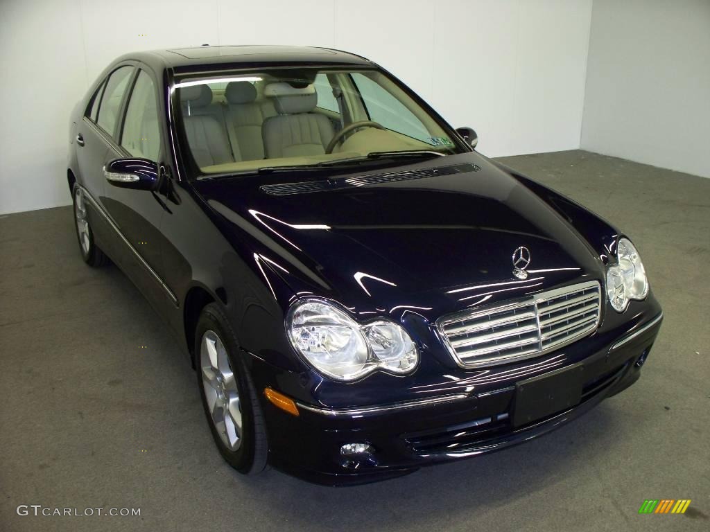 2007 C 280 4Matic Luxury - Capri Blue Metallic / Stone photo #1