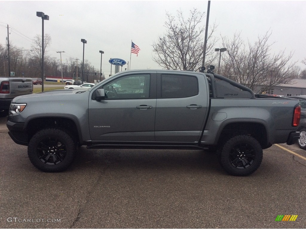 Satin Steel Metallic 2020 Chevrolet Colorado Z71 Crew Cab 4x4 Exterior Photo #136293314