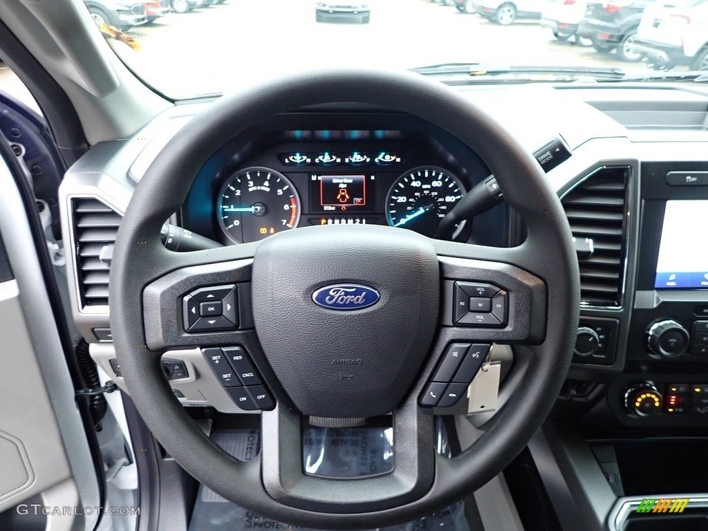 2020 Ford F250 Super Duty XLT SuperCab 4x4 Medium Earth Gray Steering Wheel Photo #136293470