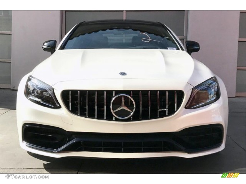 2020 C AMG 63 S Coupe - designo Diamond White Metallic / Red Pepper/Black photo #2