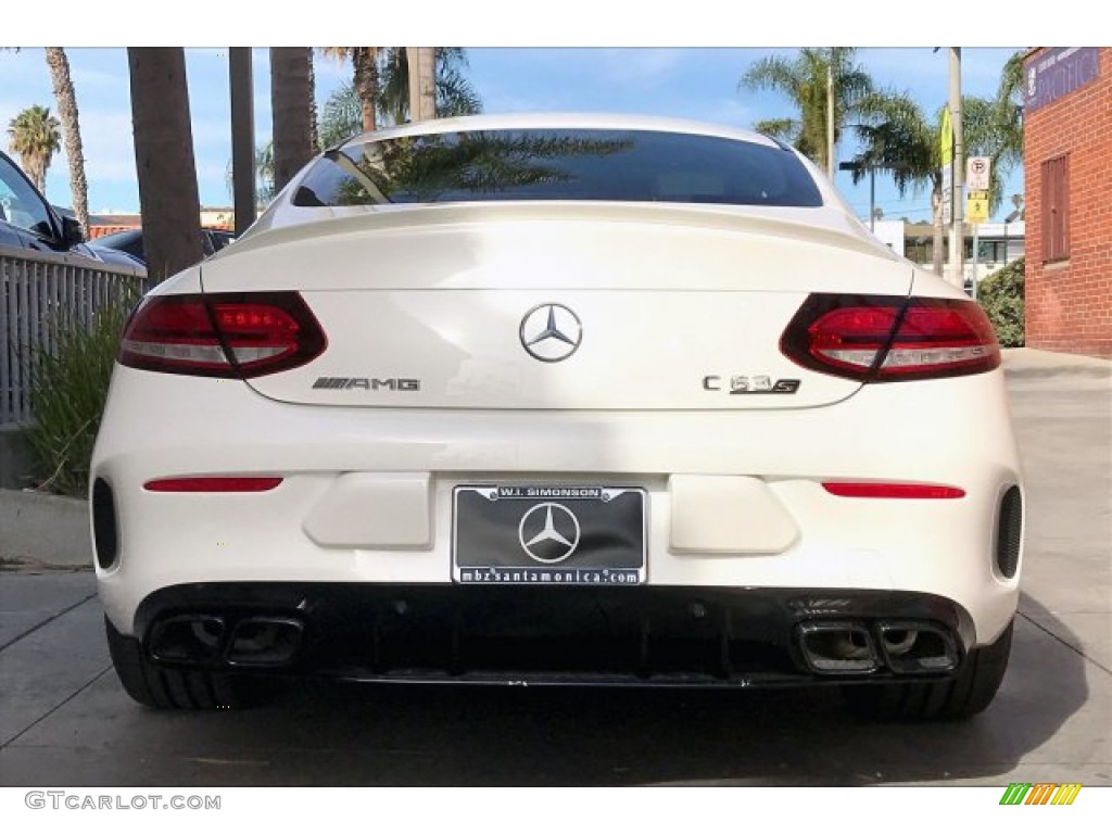 2020 C AMG 63 S Coupe - designo Diamond White Metallic / Red Pepper/Black photo #3