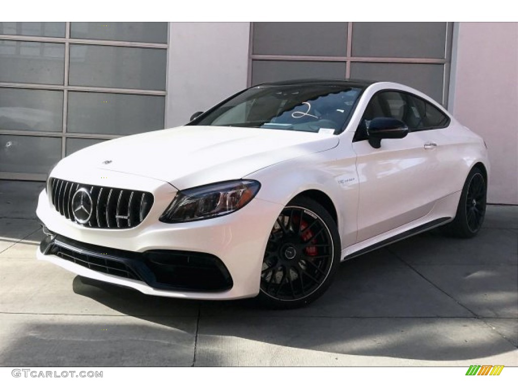 designo Diamond White Metallic 2020 Mercedes-Benz C AMG 63 S Coupe Exterior Photo #136295921