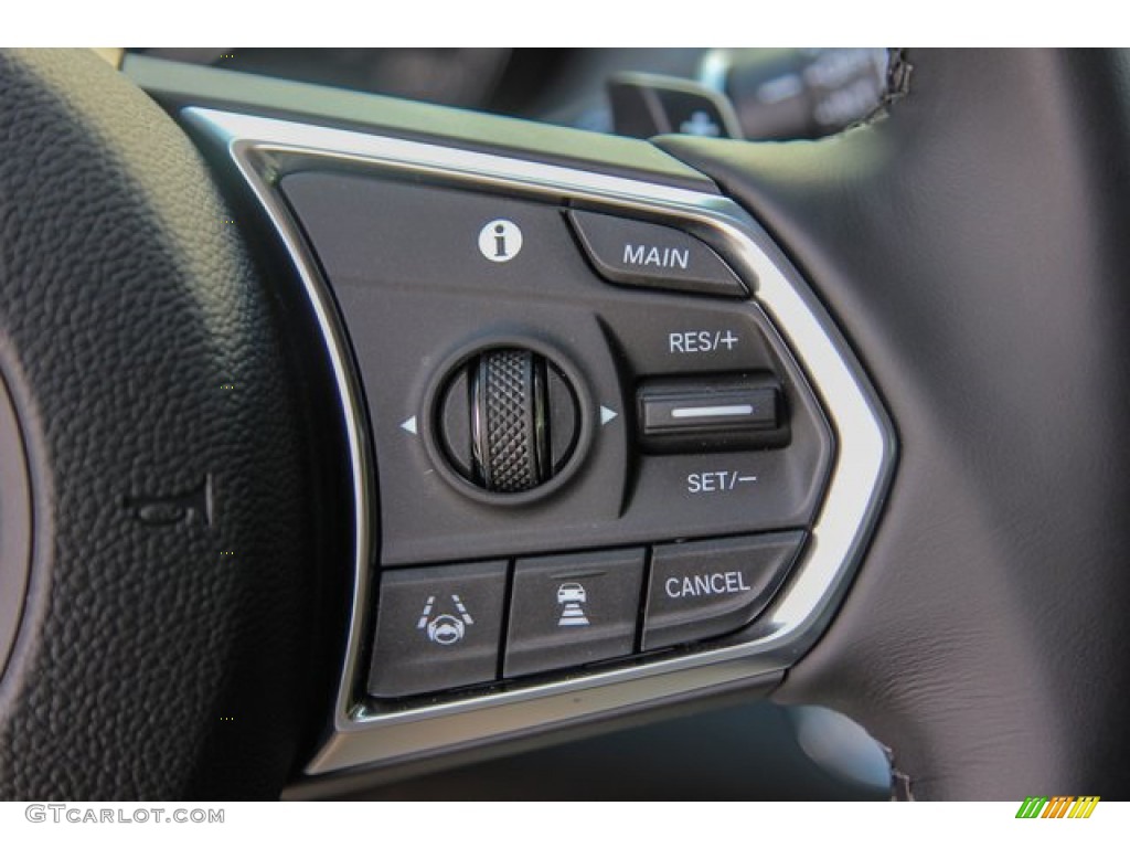2019 Acura RDX Technology Ebony Steering Wheel Photo #136296242