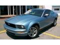 2005 Windveil Blue Metallic Ford Mustang V6 Deluxe Coupe  photo #1