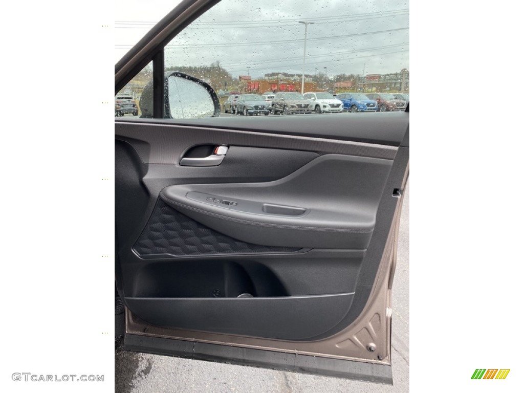 2020 Hyundai Santa Fe SE AWD Black Door Panel Photo #136298126