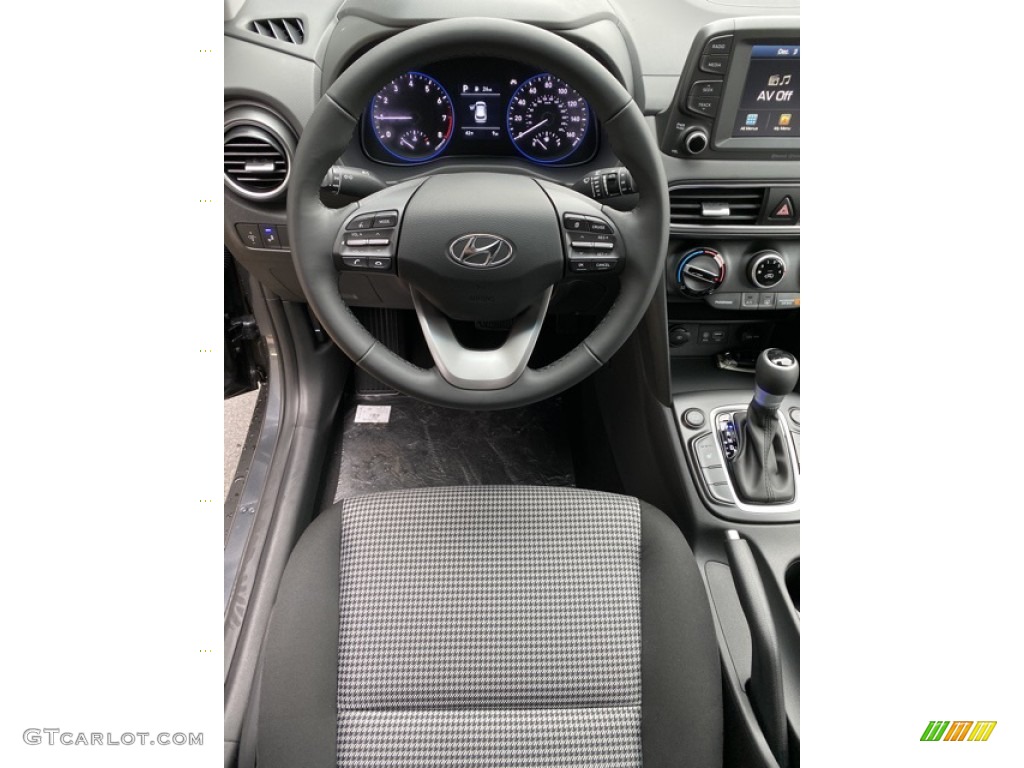 2020 Hyundai Kona SEL AWD Black Steering Wheel Photo #136298669