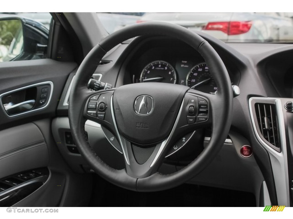 2019 Acura TLX Sedan Graystone Steering Wheel Photo #136299374