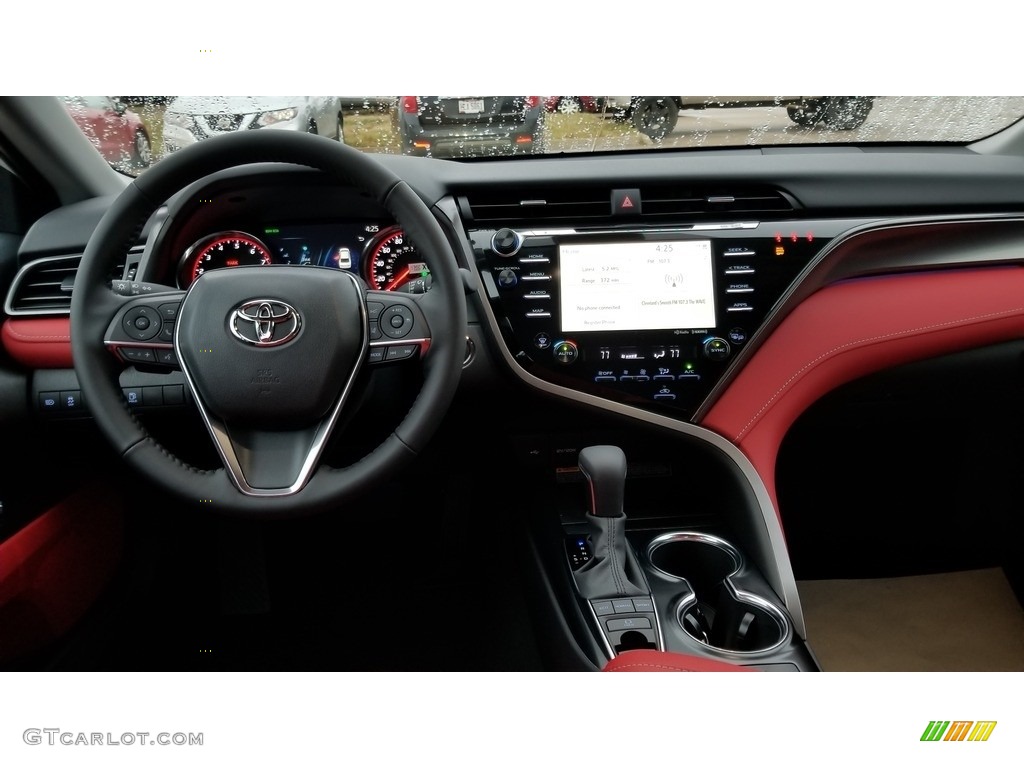 2020 Toyota Camry XSE Cockpit Red Dashboard Photo #136299428