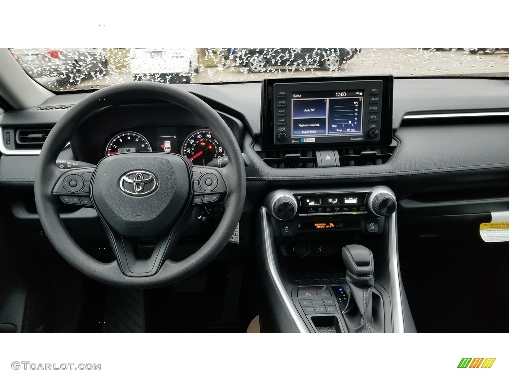 2020 Toyota RAV4 LE AWD Black Dashboard Photo #136299590