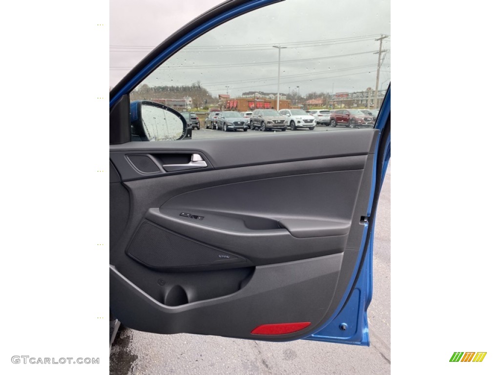 2020 Hyundai Tucson Sport AWD Black Door Panel Photo #136299719