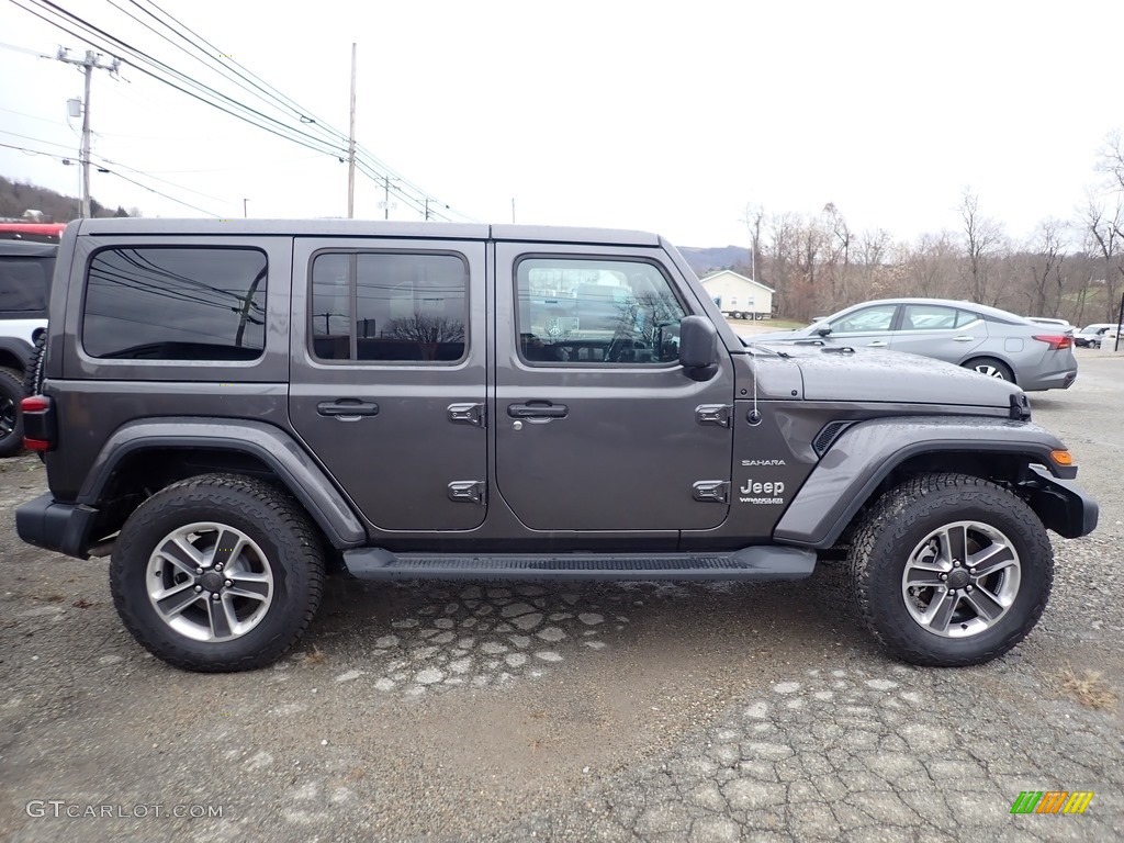 2019 Wrangler Unlimited Sahara 4x4 - Granite Crystal Metallic / Black photo #6