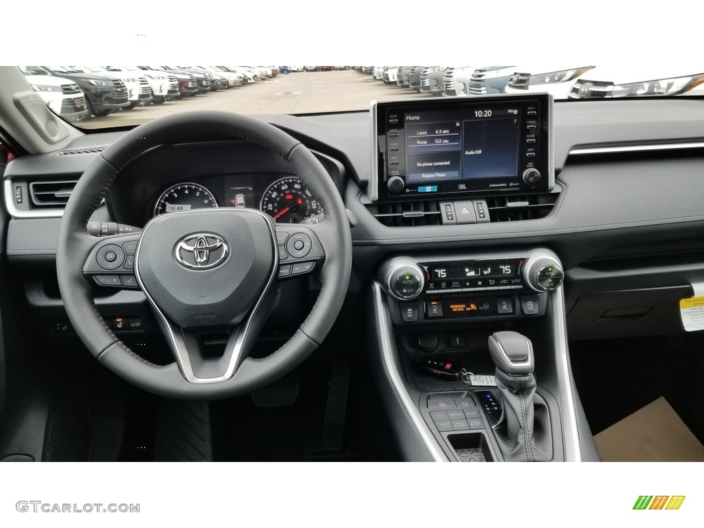 2020 Toyota RAV4 XLE Premium AWD Black Dashboard Photo #136299764