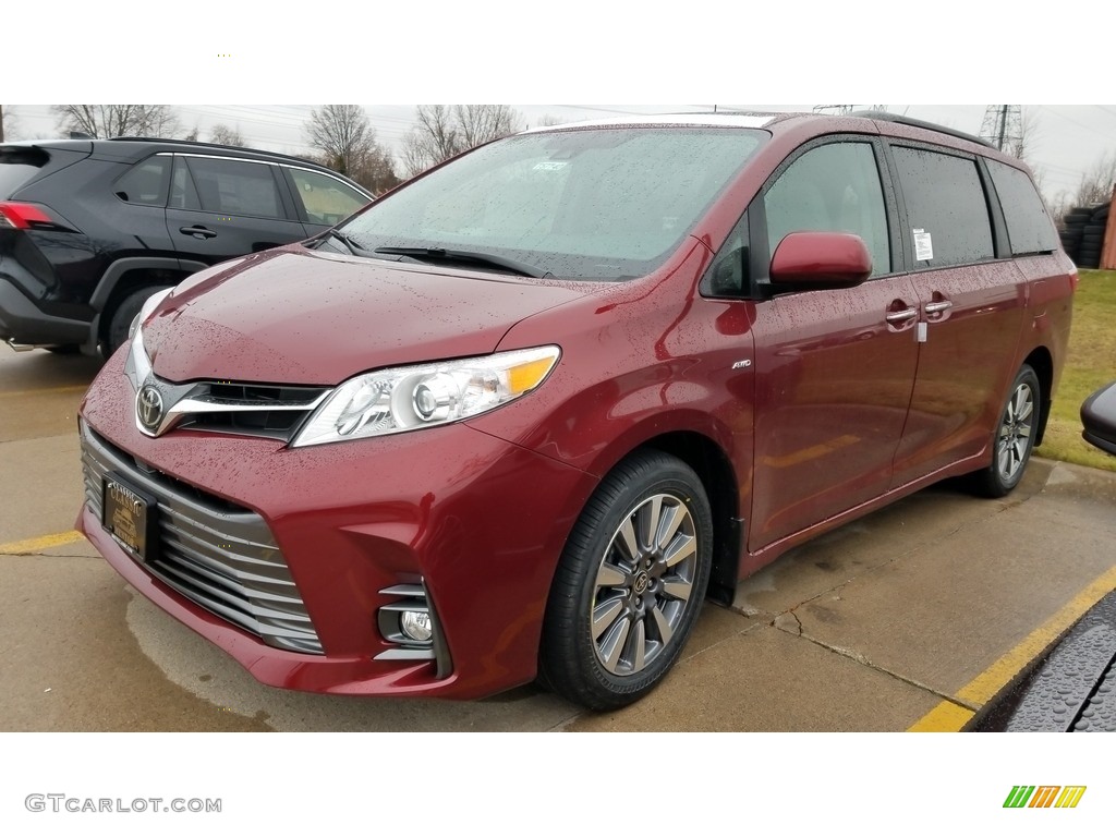 Salsa Red Pearl 2020 Toyota Sienna XLE AWD Exterior Photo #136299959