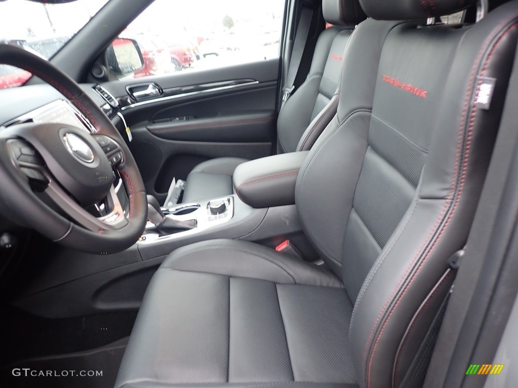 Black Interior 2020 Jeep Grand Cherokee Trailhawk 4x4 Photo #136302152