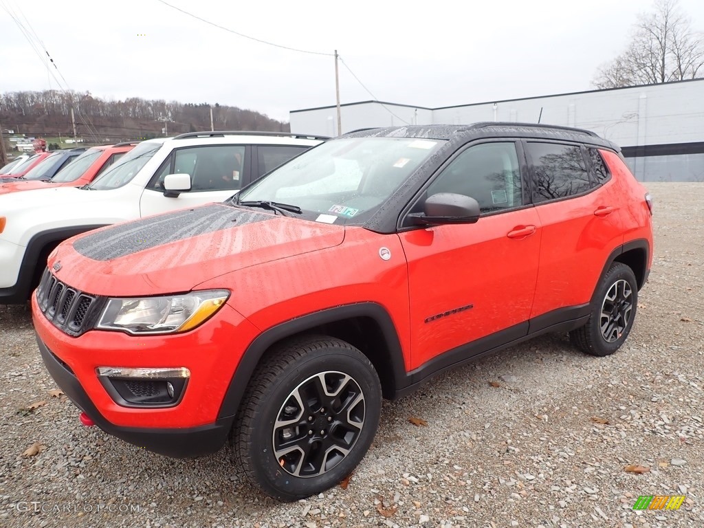 2020 Compass Trailhawk 4x4 - Spitfire Orange / Black photo #1