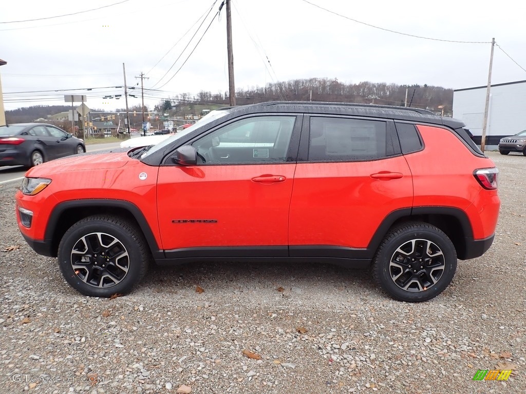 Spitfire Orange 2020 Jeep Compass Trailhawk 4x4 Exterior Photo #136302317
