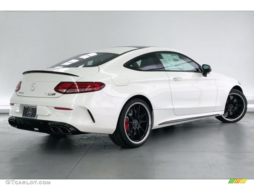 designo Diamond White Metallic 2020 Mercedes-Benz C AMG 63 S Coupe Exterior Photo #136304853
