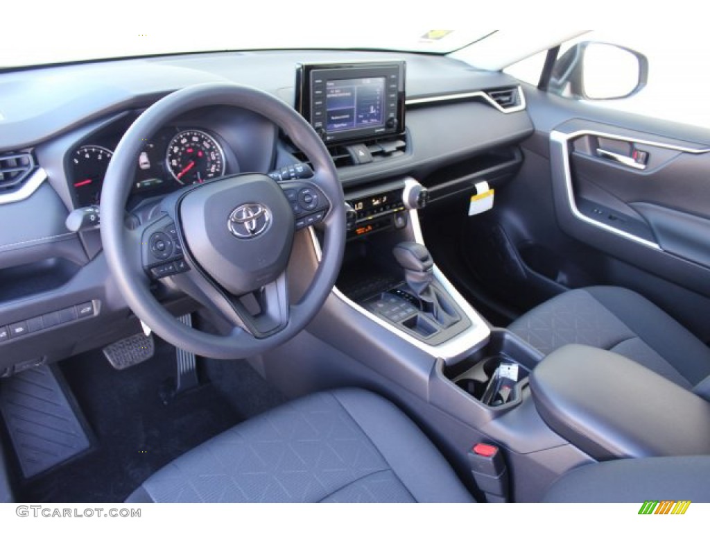 Black Interior 2020 Toyota RAV4 XLE AWD Photo #136306089