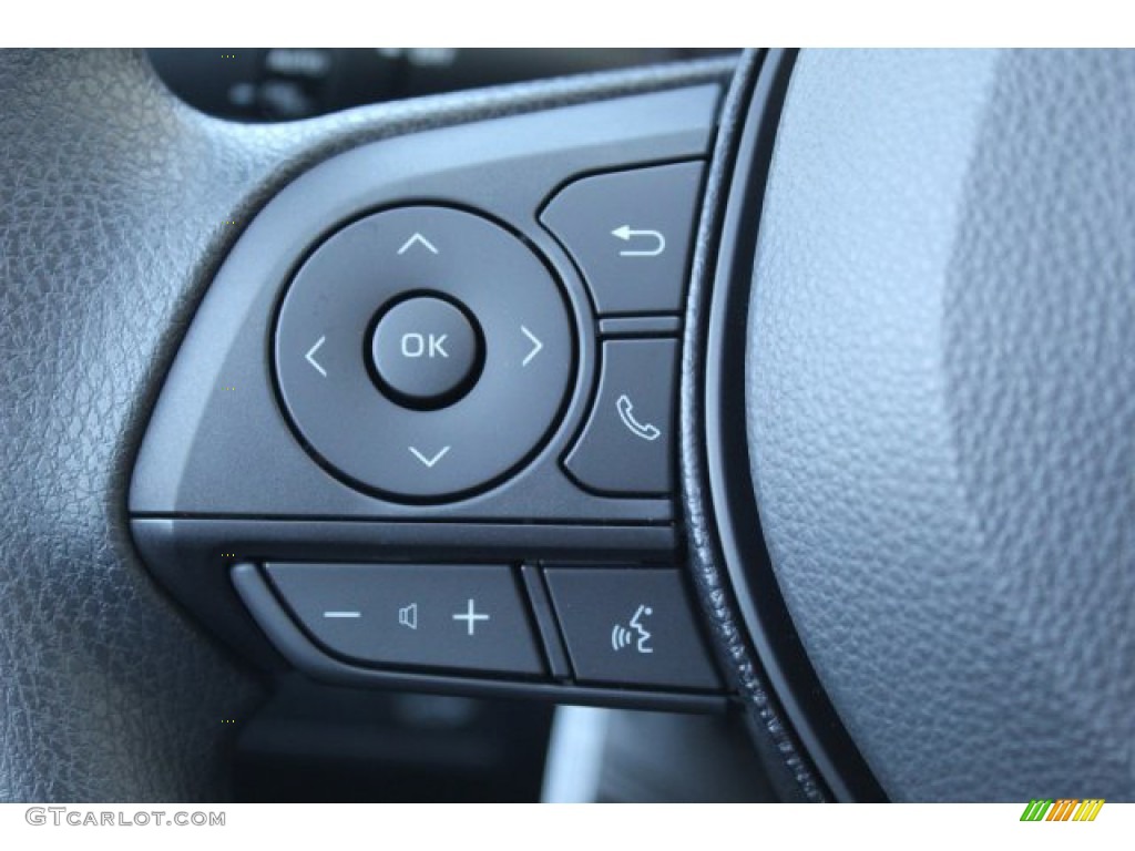 2020 Toyota RAV4 XLE AWD Black Steering Wheel Photo #136306122