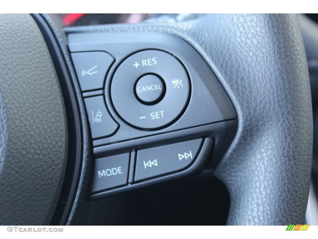 2020 Toyota RAV4 XLE AWD Black Steering Wheel Photo #136306146