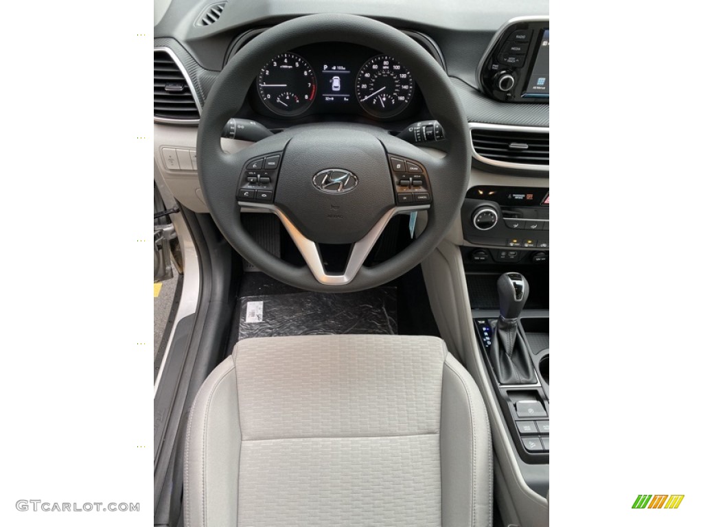 2020 Hyundai Tucson SE AWD Gray Steering Wheel Photo #136306497