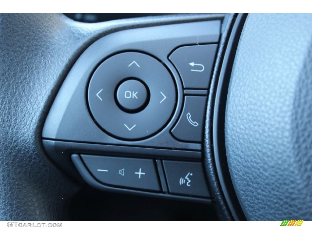 2020 Toyota RAV4 LE Black Steering Wheel Photo #136306584