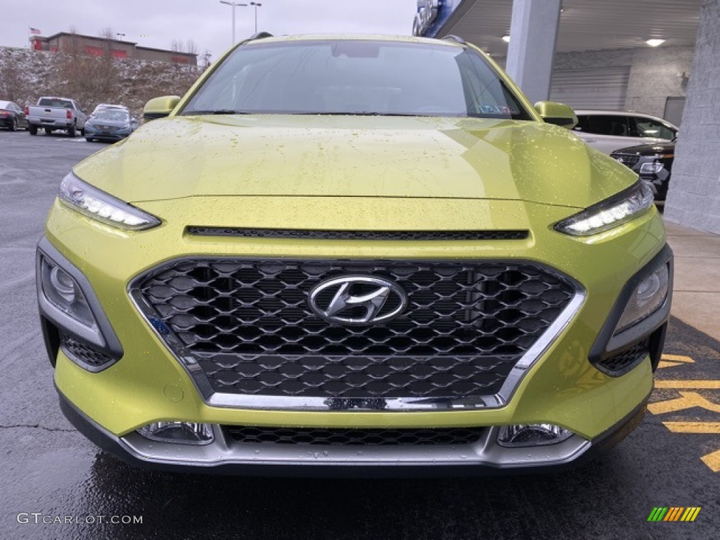 2020 Kona Limited AWD - Lime Twist / Black photo #8