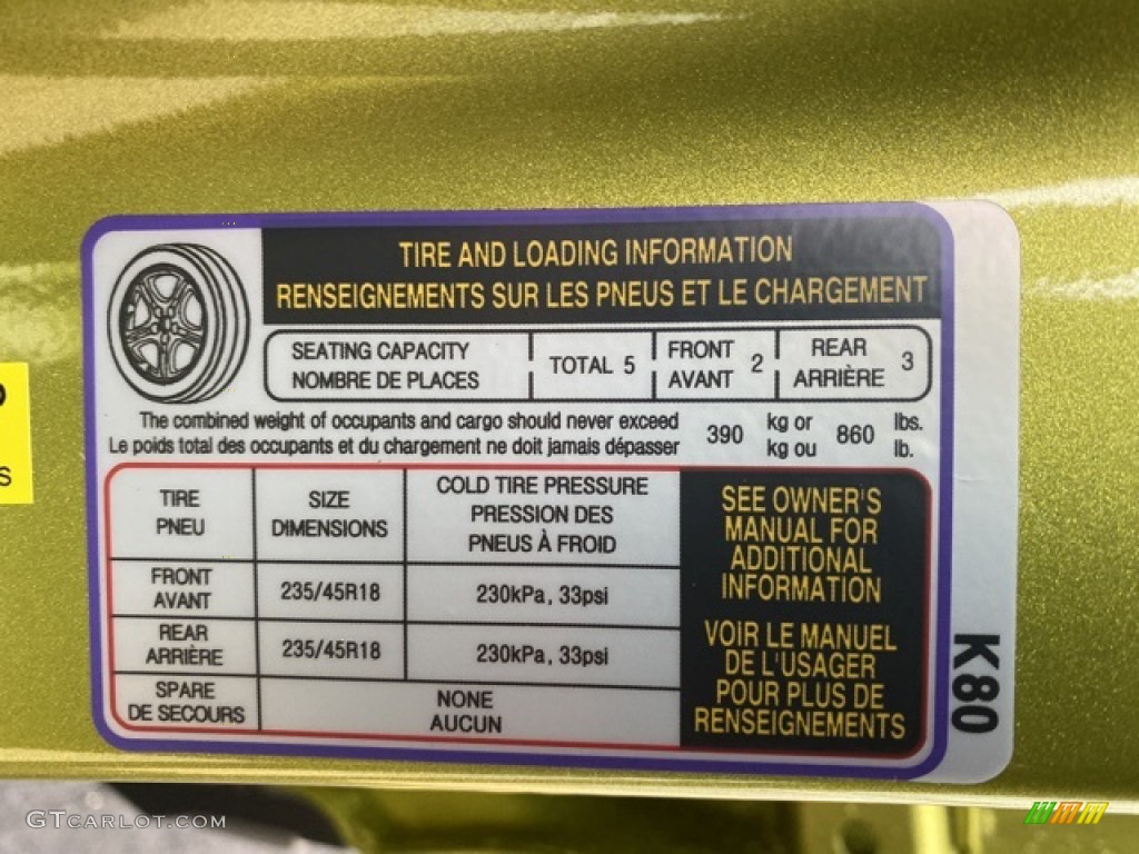 2020 Hyundai Kona Limited AWD Info Tag Photo #136307145