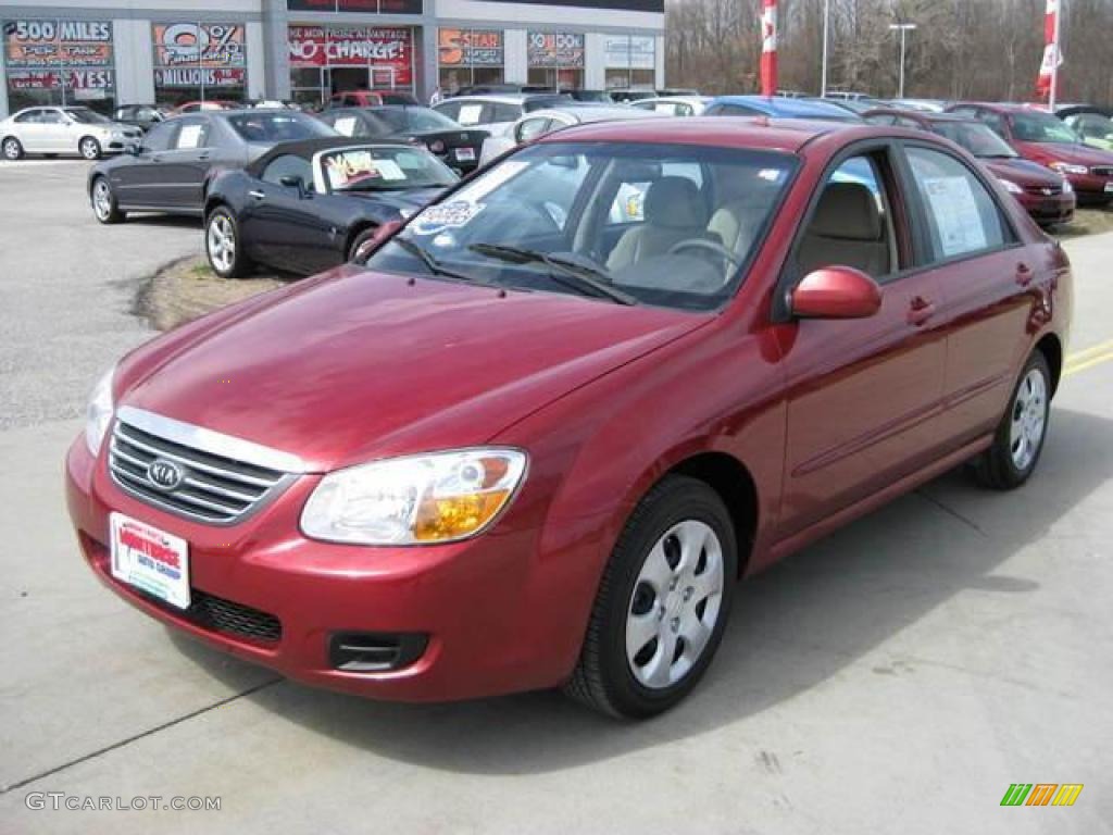 Spicy Red Kia Spectra