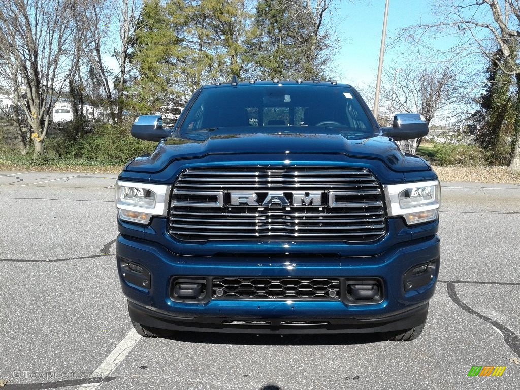 2019 2500 Laramie Crew Cab 4x4 - Patriot Blue Pearl / Black photo #3