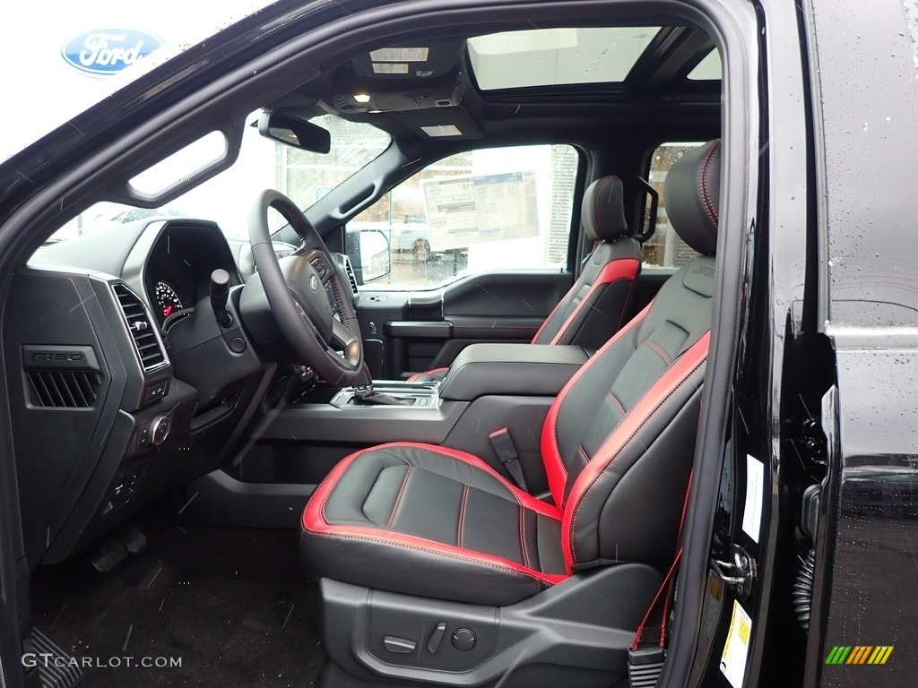 Sport Special Edition Black/Red Interior 2020 Ford F150 Lariat SuperCrew 4x4 Photo #136307244