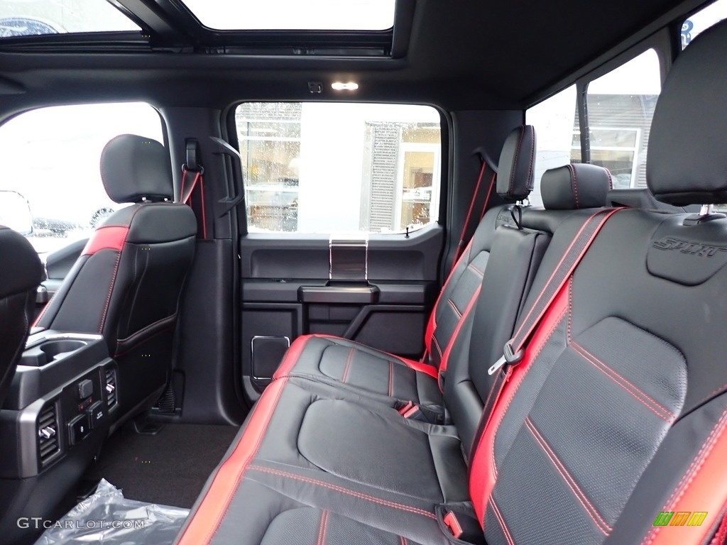 Sport Special Edition Black/Red Interior 2020 Ford F150 Lariat SuperCrew 4x4 Photo #136307268
