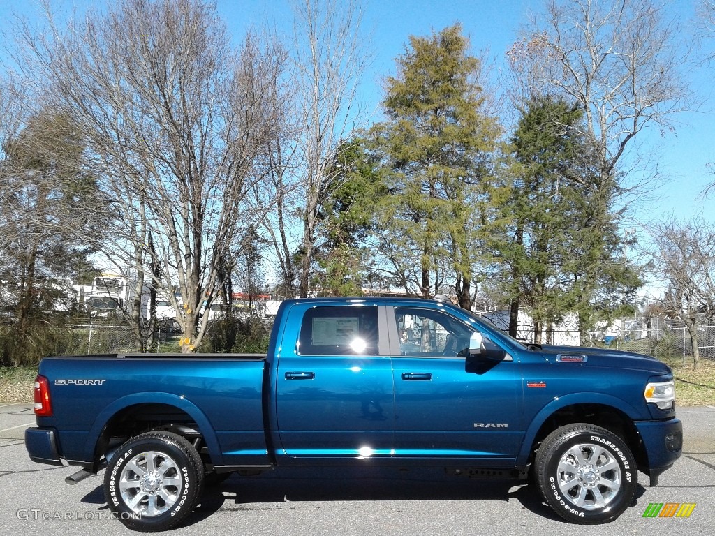 Patriot Blue Pearl 2019 Ram 2500 Laramie Crew Cab 4x4 Exterior Photo #136307280