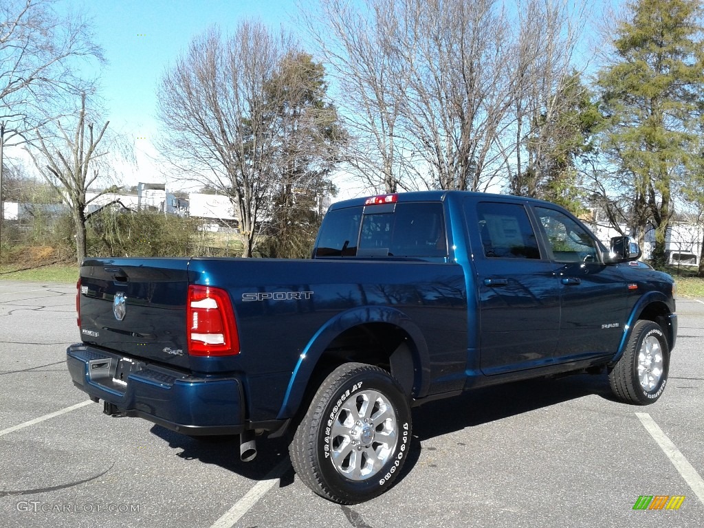 2019 2500 Laramie Crew Cab 4x4 - Patriot Blue Pearl / Black photo #6