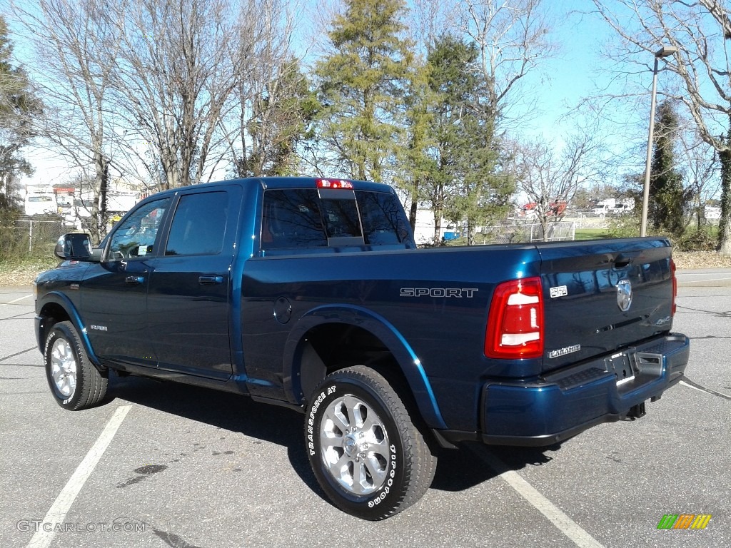 2019 2500 Laramie Crew Cab 4x4 - Patriot Blue Pearl / Black photo #8