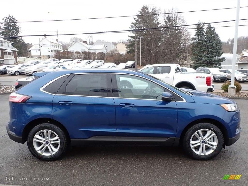 Atlas Blue Metallic 2020 Ford Edge SEL AWD Exterior Photo #136307592