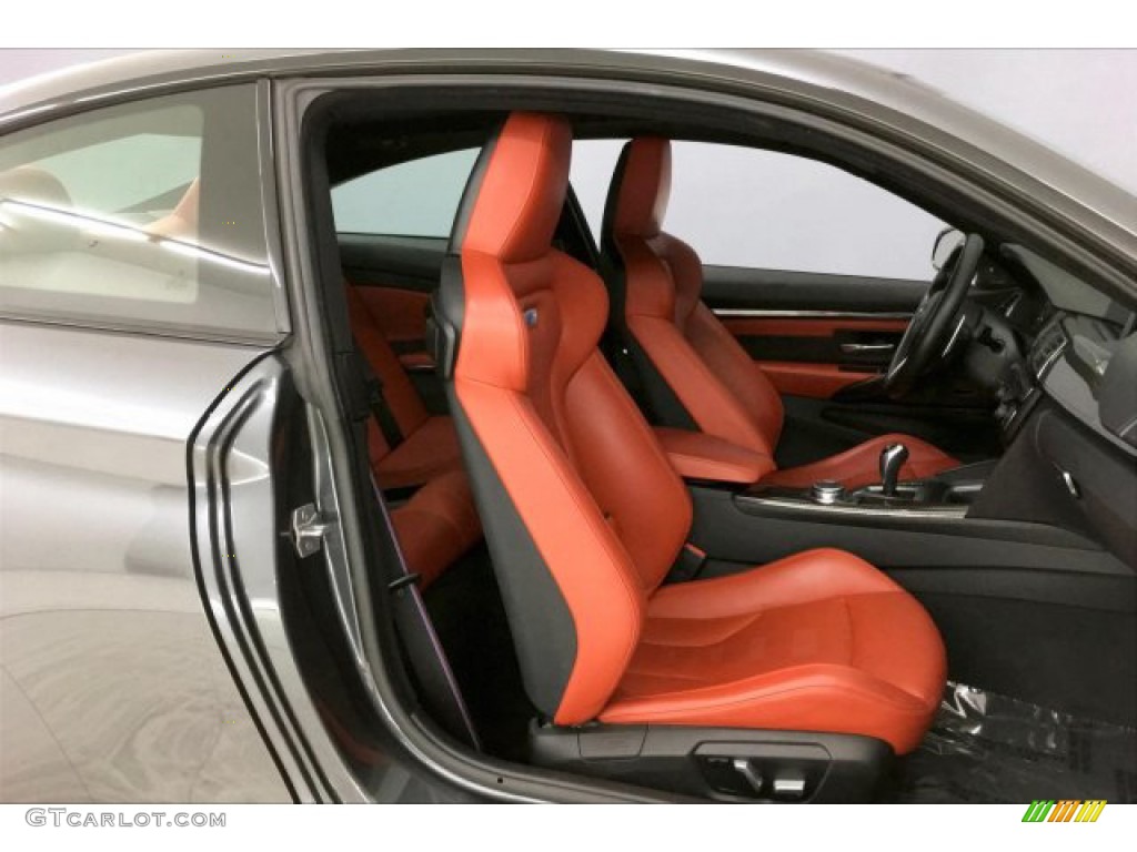 2017 M4 Coupe - Mineral Grey Metallic / Sakhir Orange/Black photo #6
