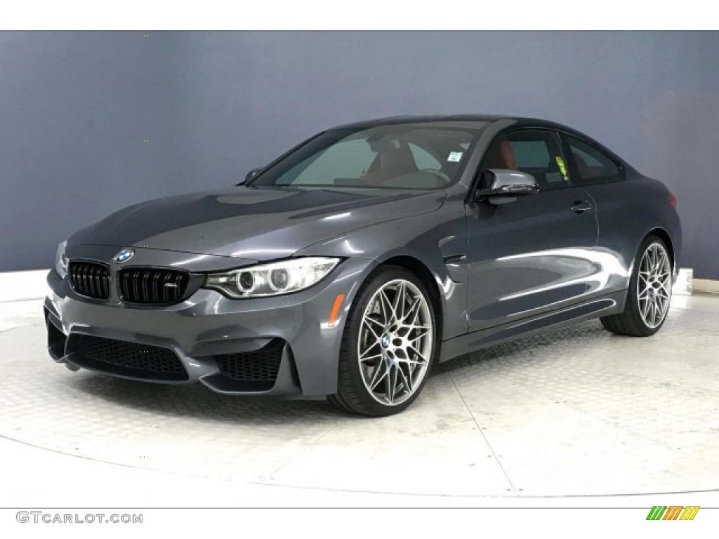 2017 M4 Coupe - Mineral Grey Metallic / Sakhir Orange/Black photo #12