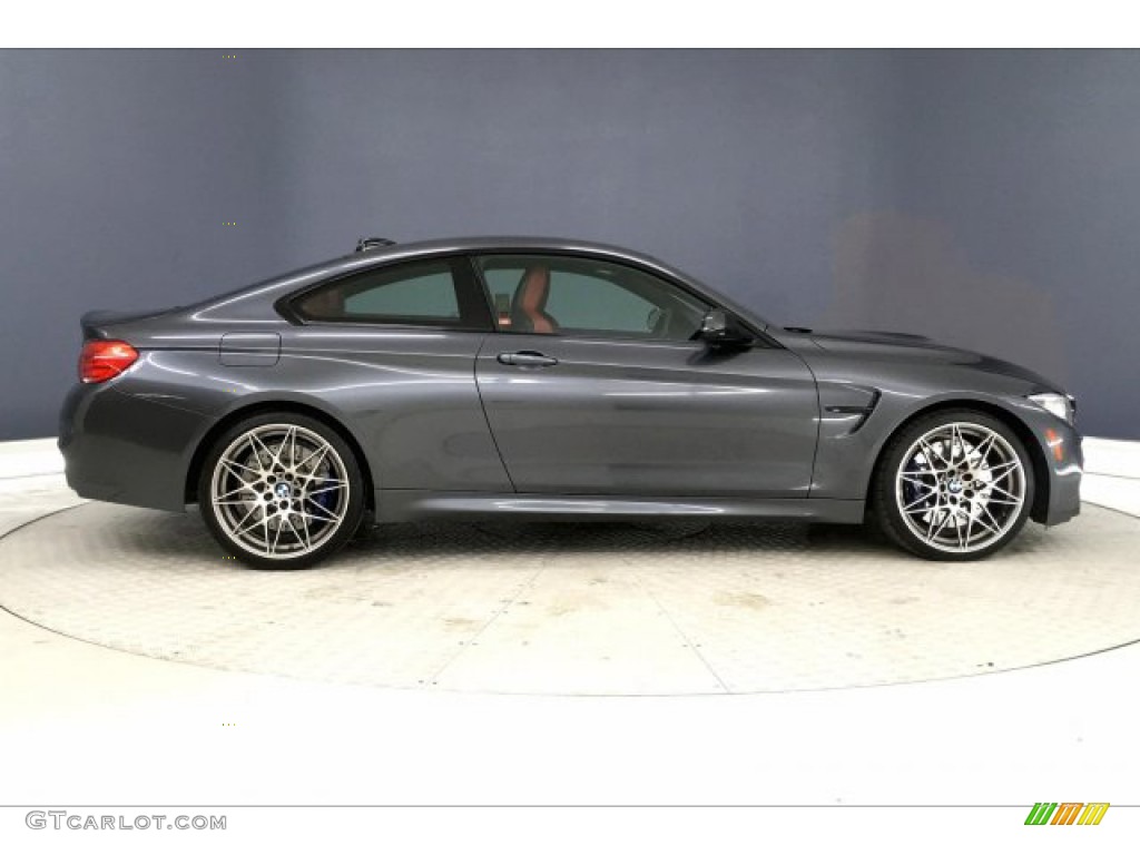 2017 M4 Coupe - Mineral Grey Metallic / Sakhir Orange/Black photo #30