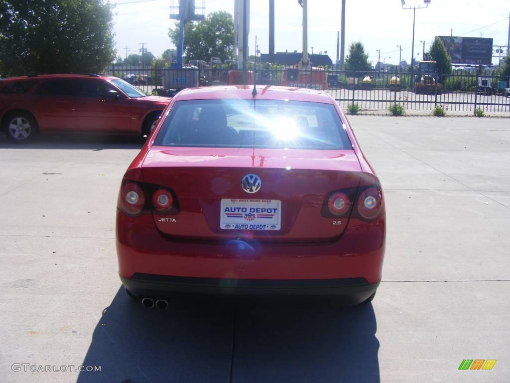 2008 Jetta S Sedan - Salsa Red / Anthracite Black photo #6