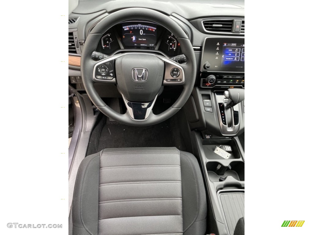 2020 Honda CR-V EX AWD Black Steering Wheel Photo #136311786